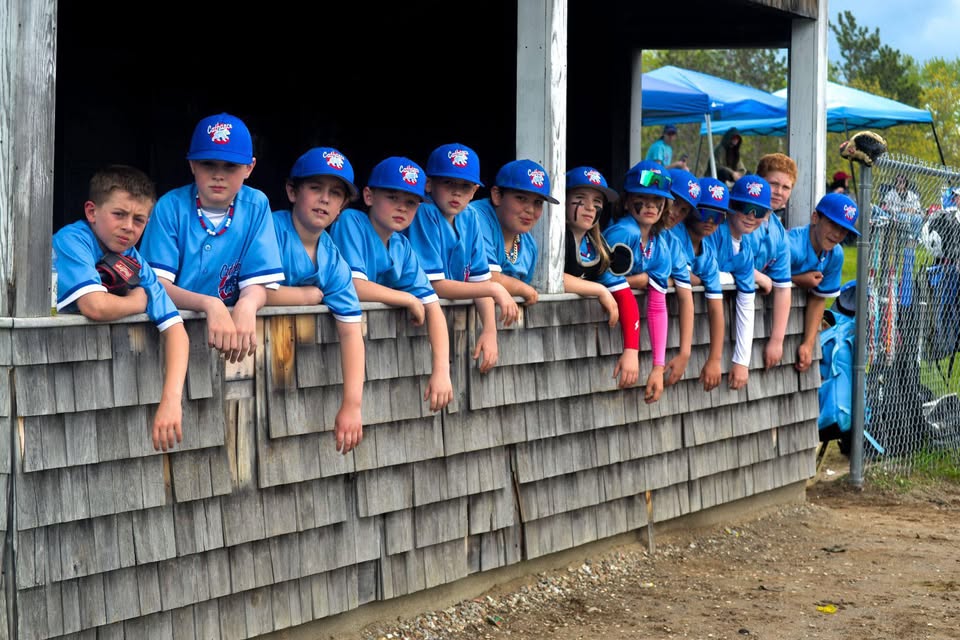 Cathance Cubs players on the field